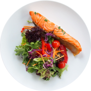 Raw Salmon Salad
